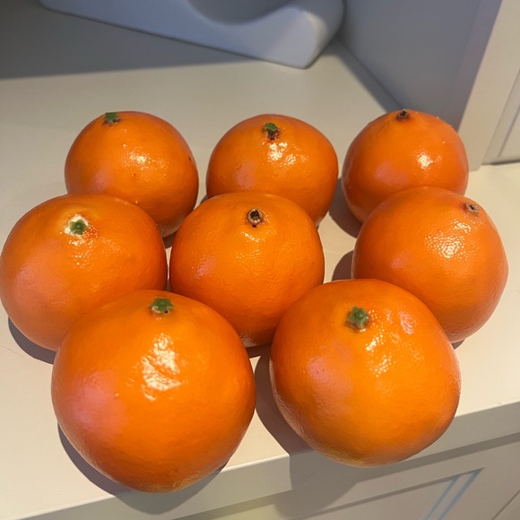 Fake Orange Artificial Fruits Model Lifelike Tangerine Home House Decor 8 Total - Picture 11 of 13
